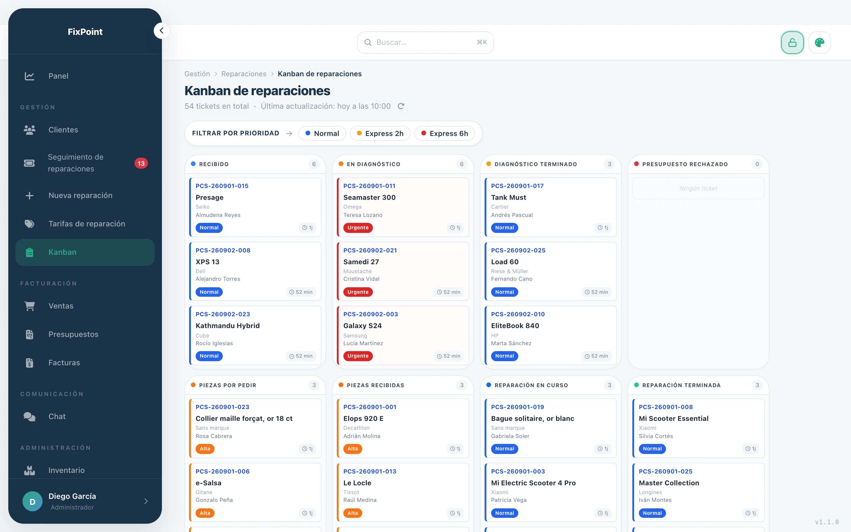 Vista previa de la aplicación Limeez