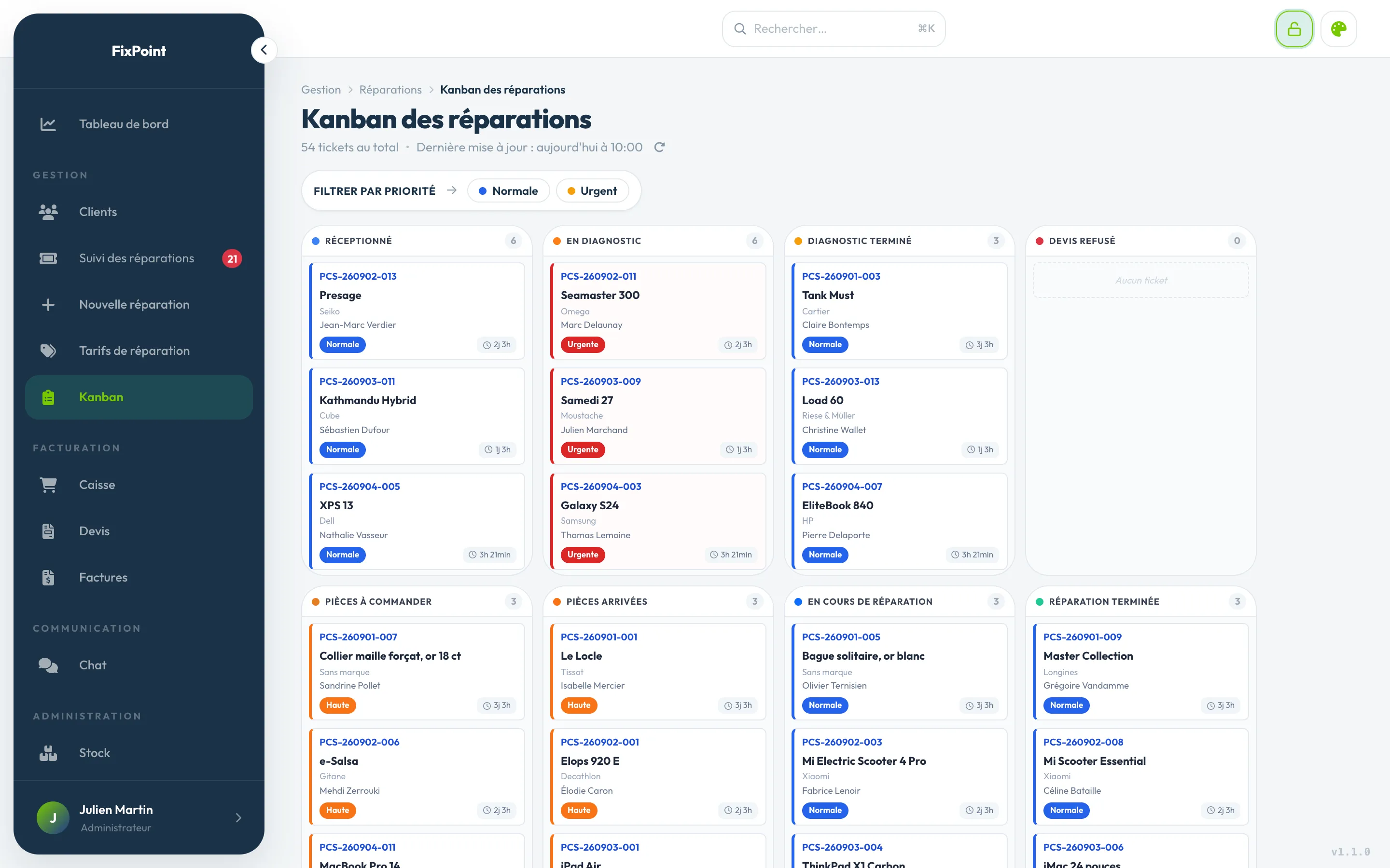 Aperçu de l'application Limeez